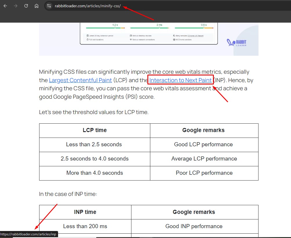 Interlinking example