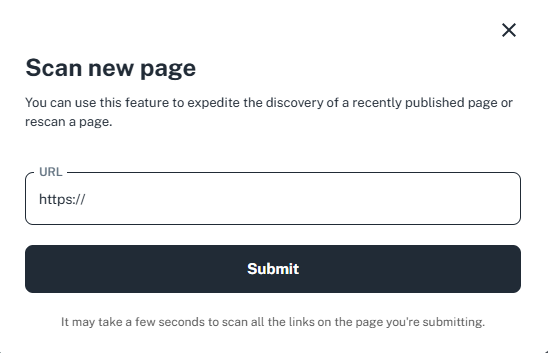 scan new page