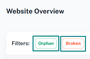 orphan and broken filter